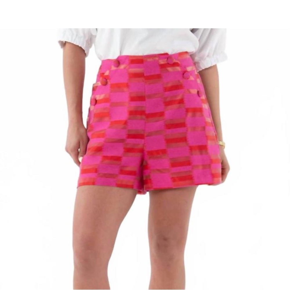 Emily McCarthy saylor short in sunset stripe